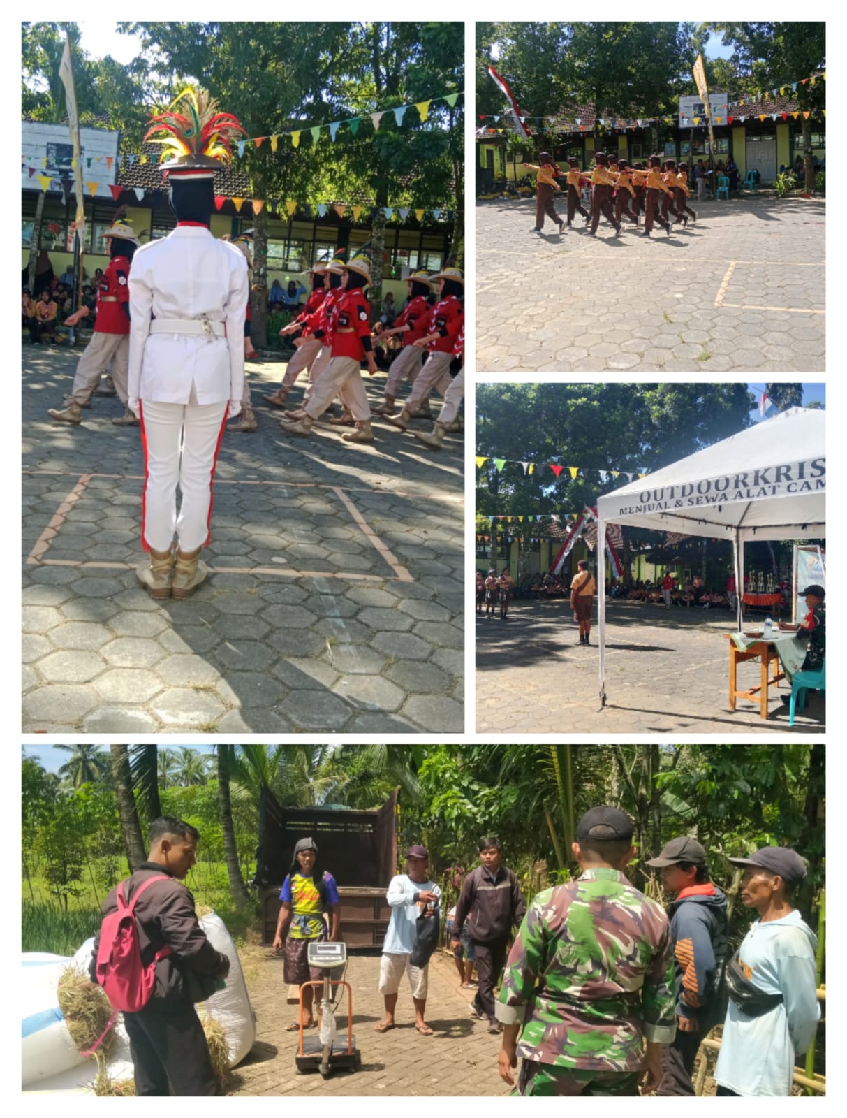 Koramil 0825/11 Pesanggaran Hadir Langsung Event LKBB Dies Natalis SMPN 1 Pesanggaran