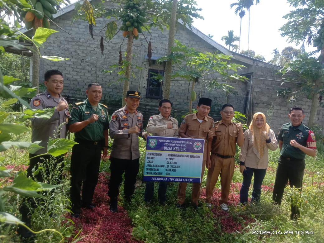 Sosialsasi dan Pra Pelaksanaan Pembangunan Desa Kelilik berjalan Lancar dan Kondusif