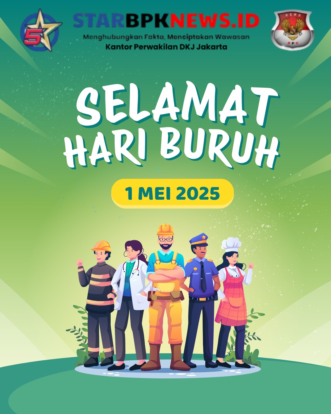 Memperingati Hari Buruh Nasional 1 Mei ,Semoga Hari Buruh 2025 menjadi pendorong utama untuk semua agar lebih menghormati dan mengapresiasi jerih payah para pekerja.