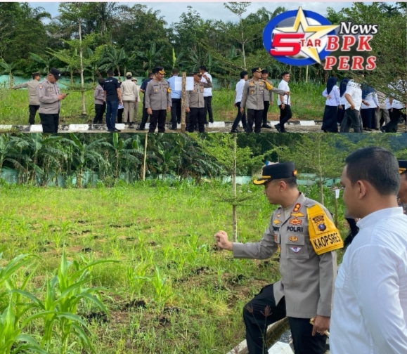Kapolres Tapanuli Tengah Dukung Ketahanan Pangan Dan Cek Perkembangan Kebun Jagung