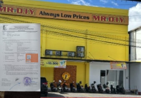Pembangunan Toko Mr.D.I.Y Pesanggaran Izin Dalam Proses Dinas PU CKPP dan Legal.