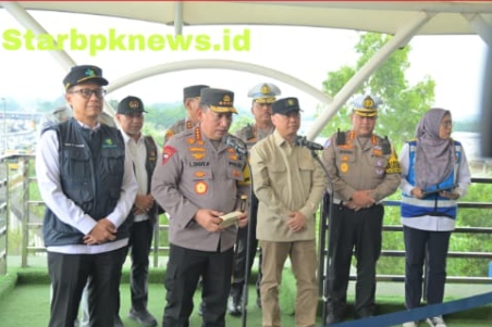 Kapolri Cek Arus Balik Lebaran di Tol Cikatama