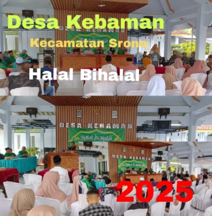 Hangatnya Halal Bihalal di Desa Kebaman Pasca Idul Fitri 1446 H.