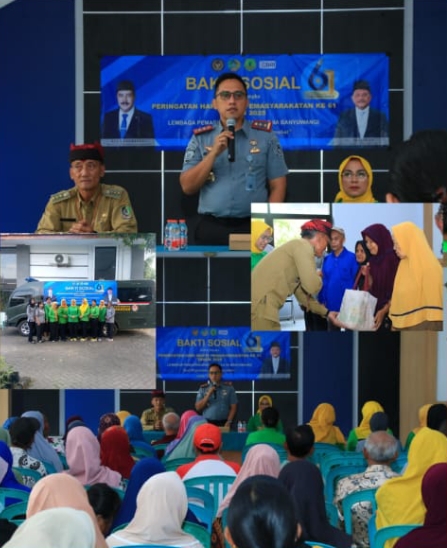 Semarak Peringatan HBP ke-61, Lapas Banyuwangi Berikan Bantuan Sosial 61 Paket Sembako