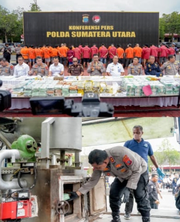 Polda Sumut Ungkap 517 Kasus Narkoba, Selamatkan Lebih dari 1 Juta Jiwa