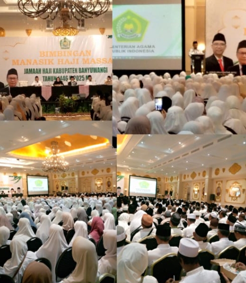 Kemenag Banyuwangi Gelar Bimbingan Manasik Haji Massal 1446.H.2025 M.