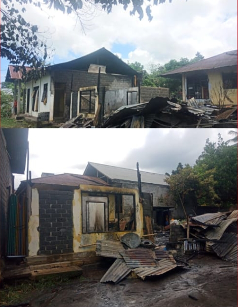 Si jago merah melalap satu rumah milik Demsi Rumandor di Bitung, tidak ada korban jiwa
