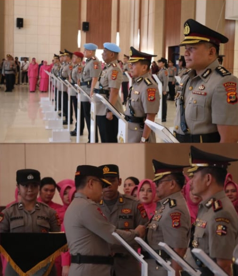 Mutasi Jabatan, Polda Lampung Gelar Sertijab Sejumlah Pejabat Utama dan Kapolres