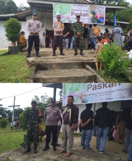 Pengamanan Ketat Ibadah Misa Paskah di Noyan, Polsek Pastikan Perayaan Berjalan Aman dan Khidmat