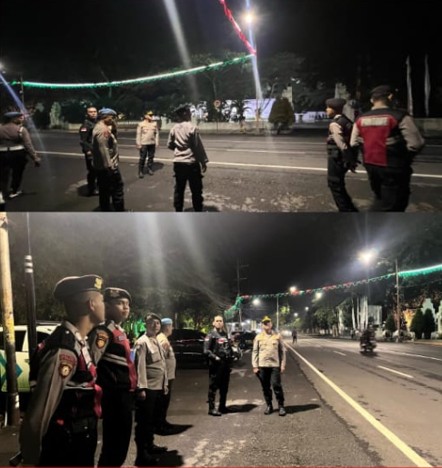 Polresta Banyuwangi Gelar Patroli Skala Besar Komitmen Beri Rasa Aman Masyarakat*