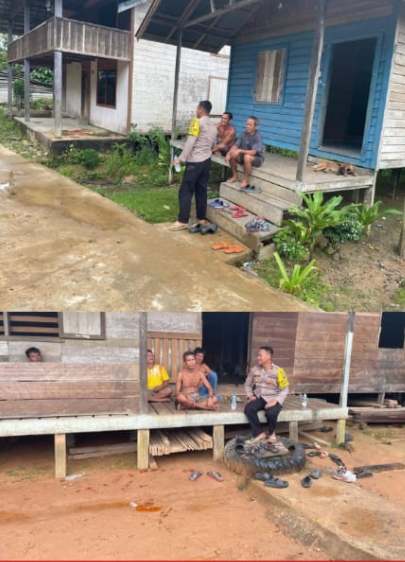 Kapolsek Kahayan Hulu Utara IPDA MUKLISIN, S.H. menggelar kegiatan ‘Jumat Curhat.