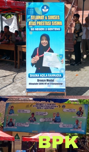 Selamat Dan Sukses Atas Siswa- Berprestasi SDN 2 Genteng Raih Apresiasi, Ini Harapan Sekolah
