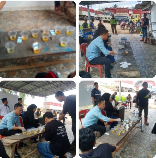 PT. Peputra Inti Indo mengadakan tes urine massal terhadap karyawan perusahaan.