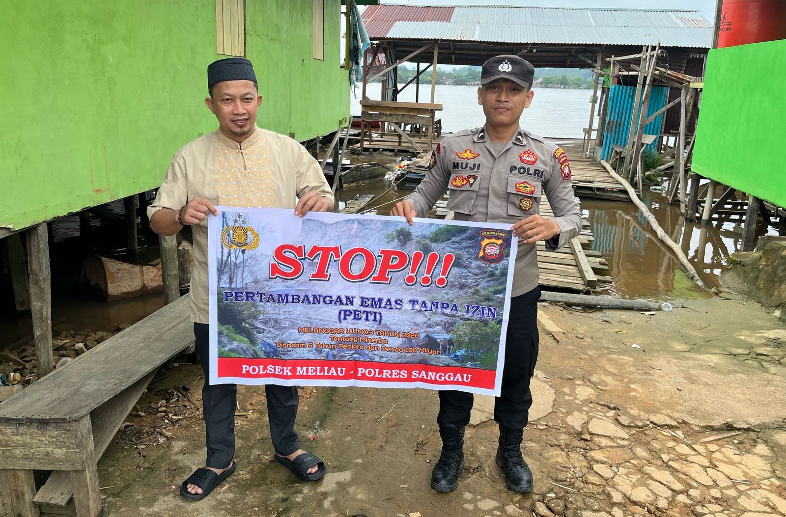 Polsek Meliau Gelar Sosialisasi Larangan PETI Untuk Lindungi Lingkungan dan Tegakkan Hukum