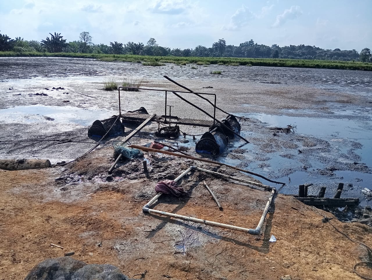 PT. Kalimantan Sanggar Pusaka Diduga Abaikan Amdal, Hanya Bangun Satu Kolam Limbah