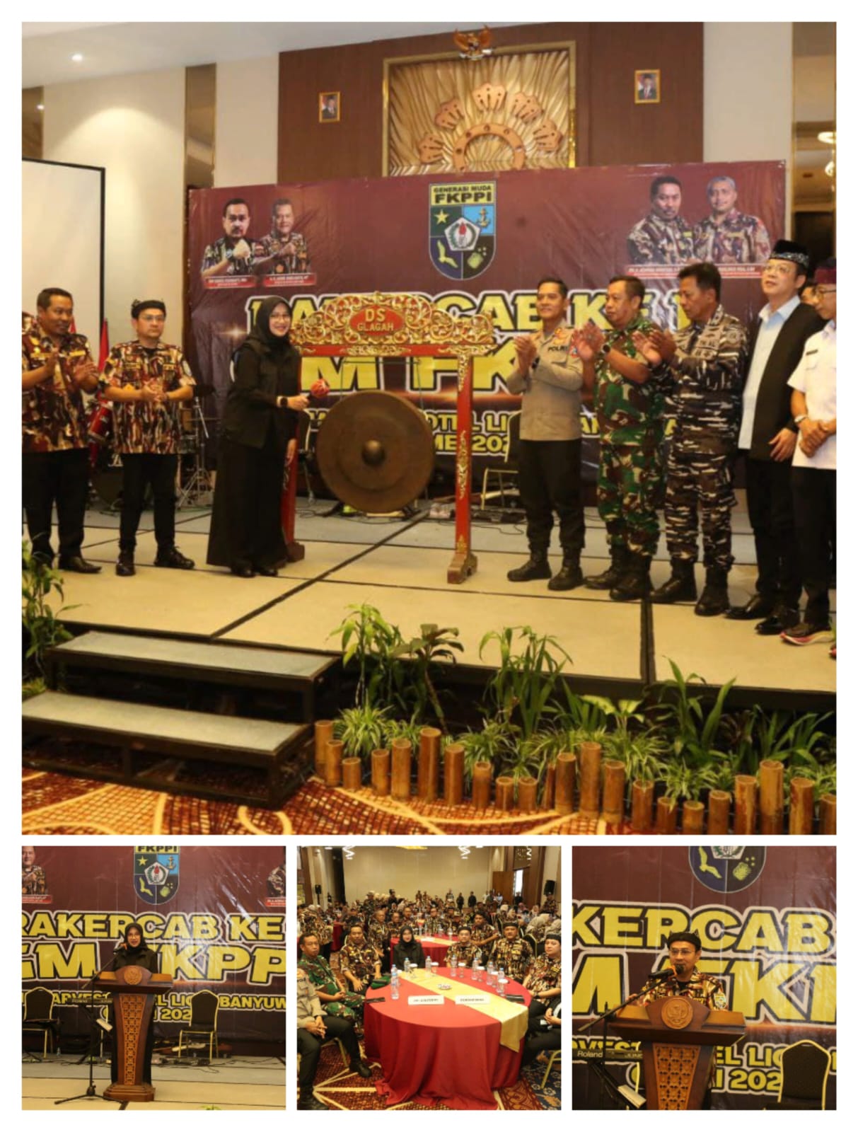 Kasdim 0825/Banyuwangi Hadiri Rakercab Ke-1 GM FKPPI, Harapkan Organisasi Semakin Solid dan Berkontribusi