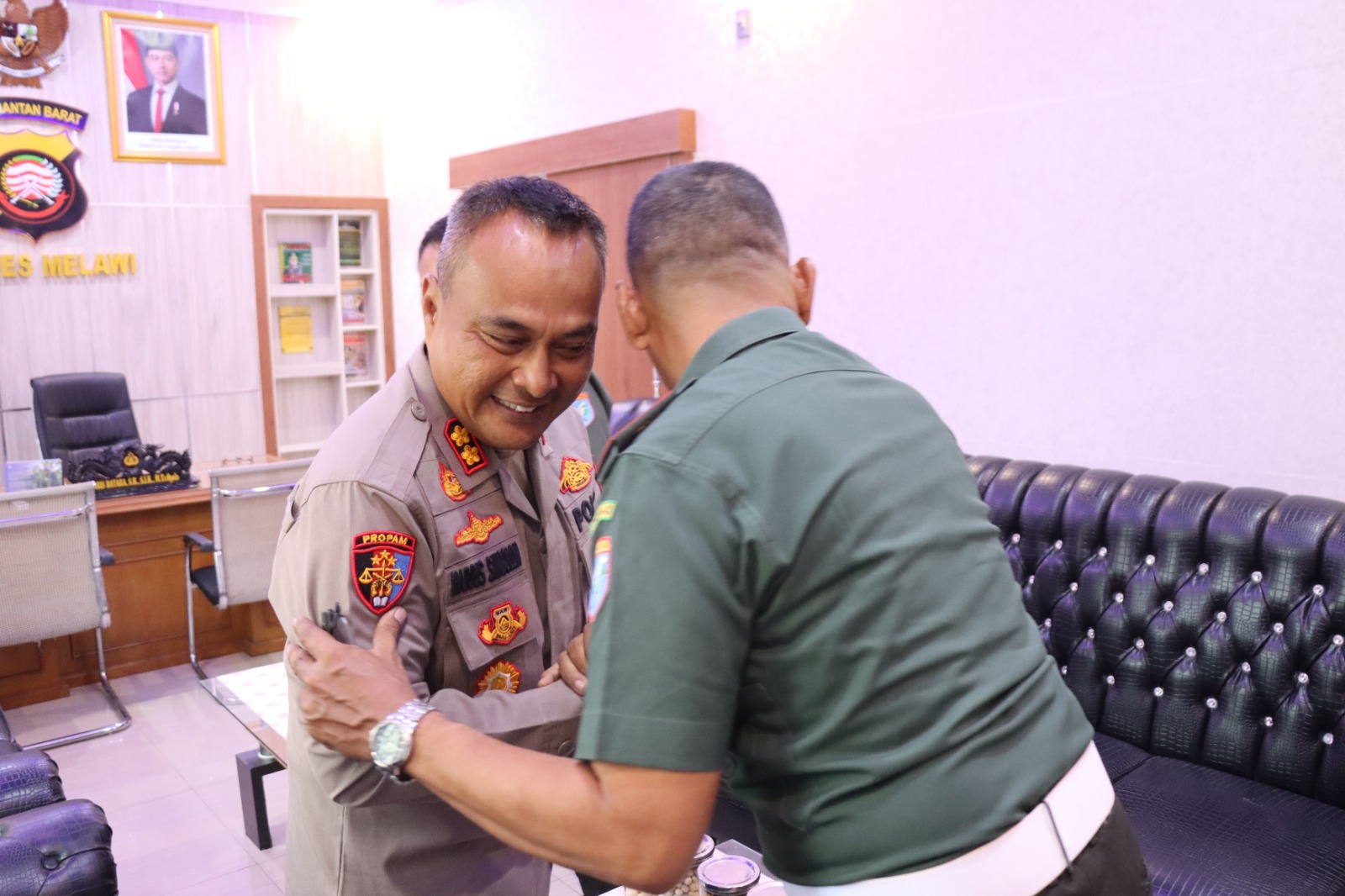 Terima Kunker dan Silaturahmi Dandenpom XII/1- Stg, Komitmen Kami Siap Bersinergi