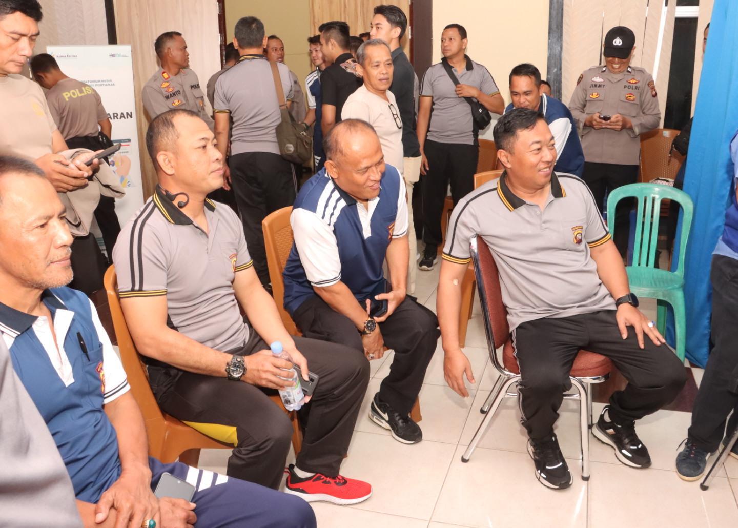 Jaga Kesiapan Tugas, Polres Sanggau Periksa Kesehatan Personel Secara Berkala