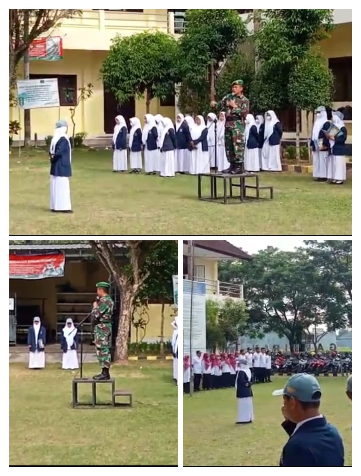 Babinsa Berikan Materi Kedisiplinan di SMK Muhammadiyah 9 Gambiran Dapat Materi Kedisplinan oleh Babinsa 0825/06