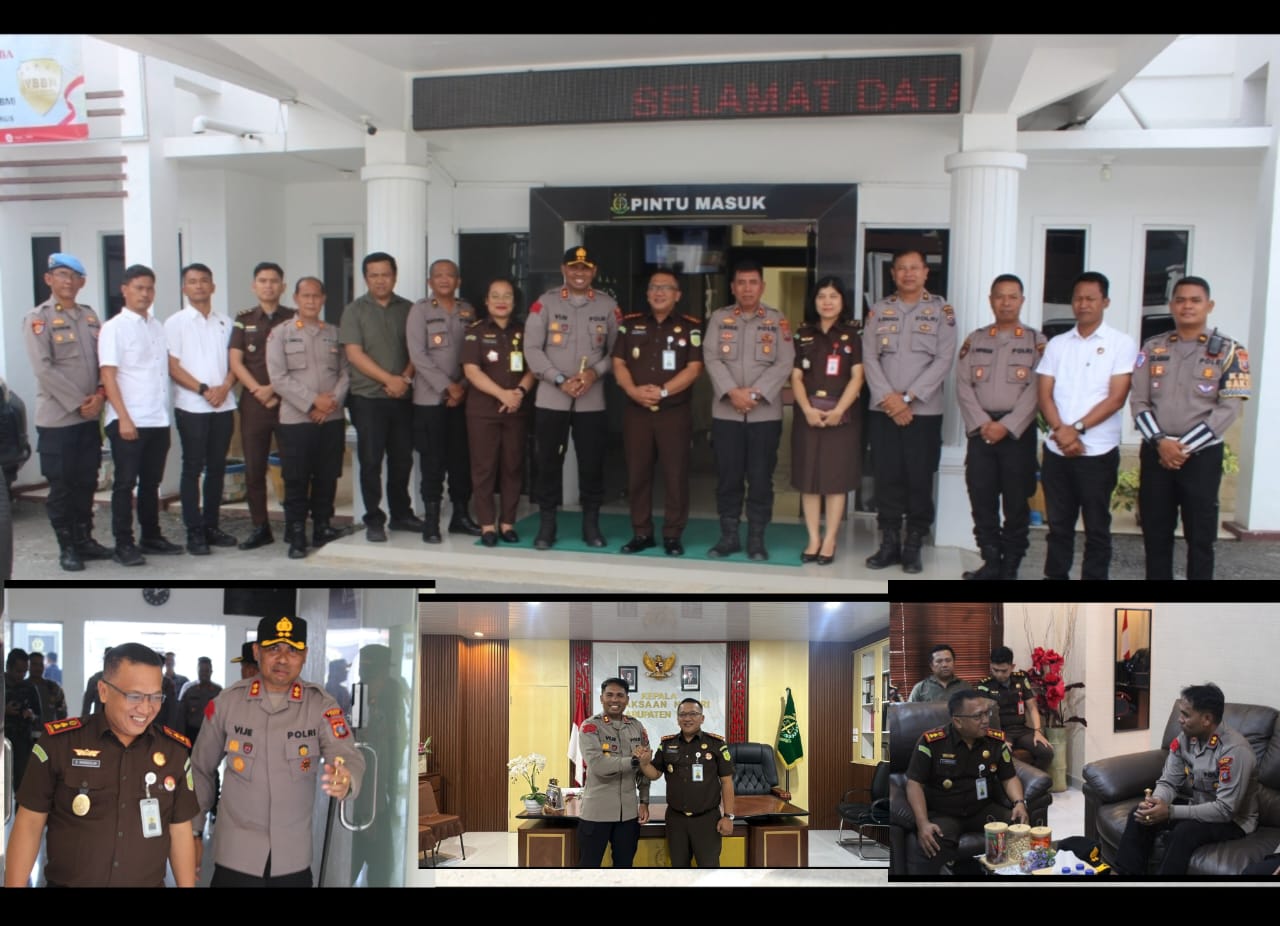 Kejaksaan negeri kabupaten Toba menerima kunjungan kerja dari Kepala kepolisian resort ( kapolres ) kabupaten Toba.”
