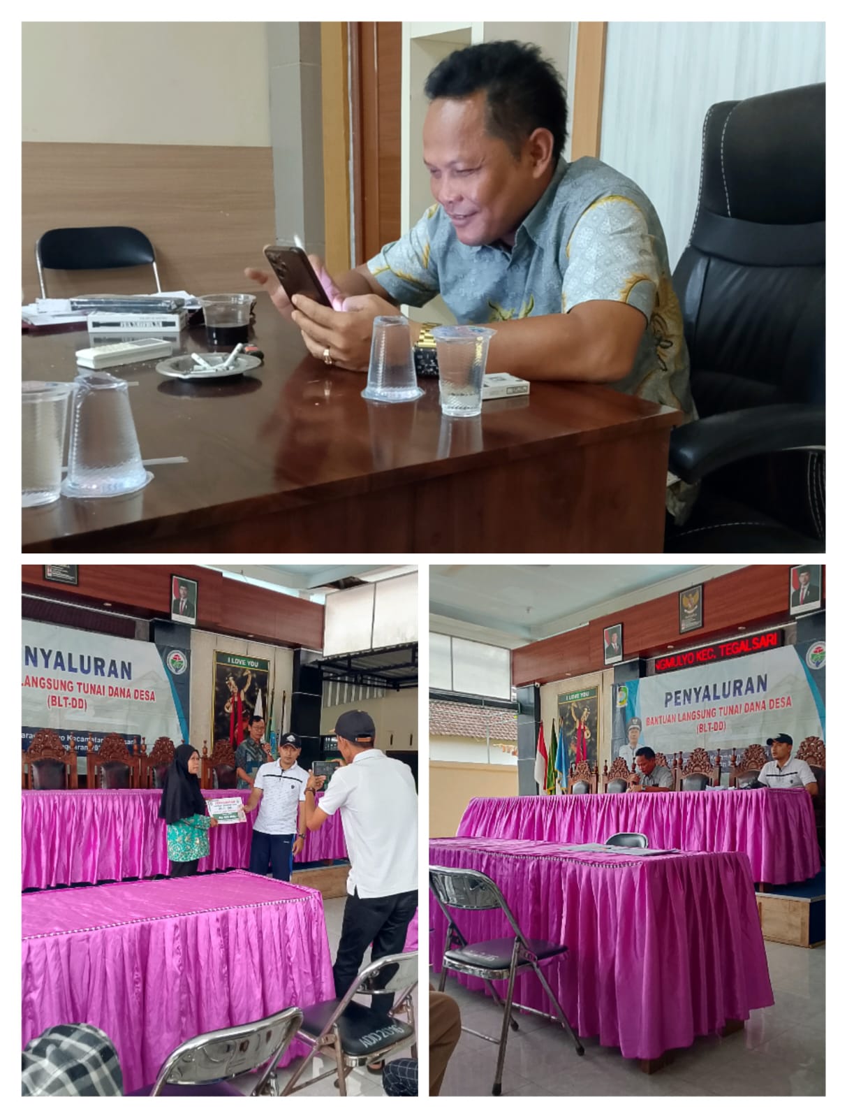 Pemerintah Desa Karangmulyo menyalurkan Bantuan Langsung Tunai Dana Desa (BLT DD) Tahun 2025 kepada 42 KPM