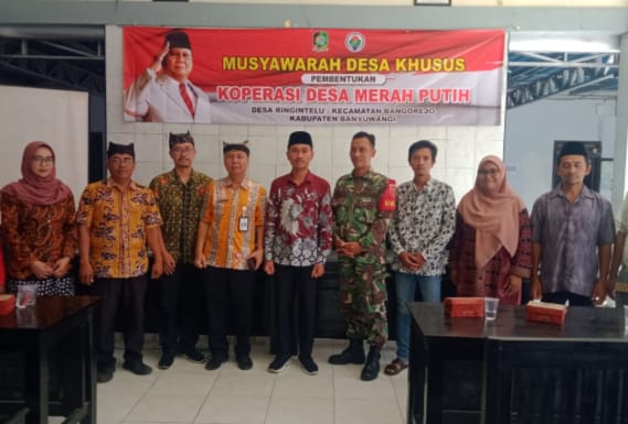 Pemdes Ringintelu Musdesus Pembentukan Koperasi Merah Putih Tahun 2025.