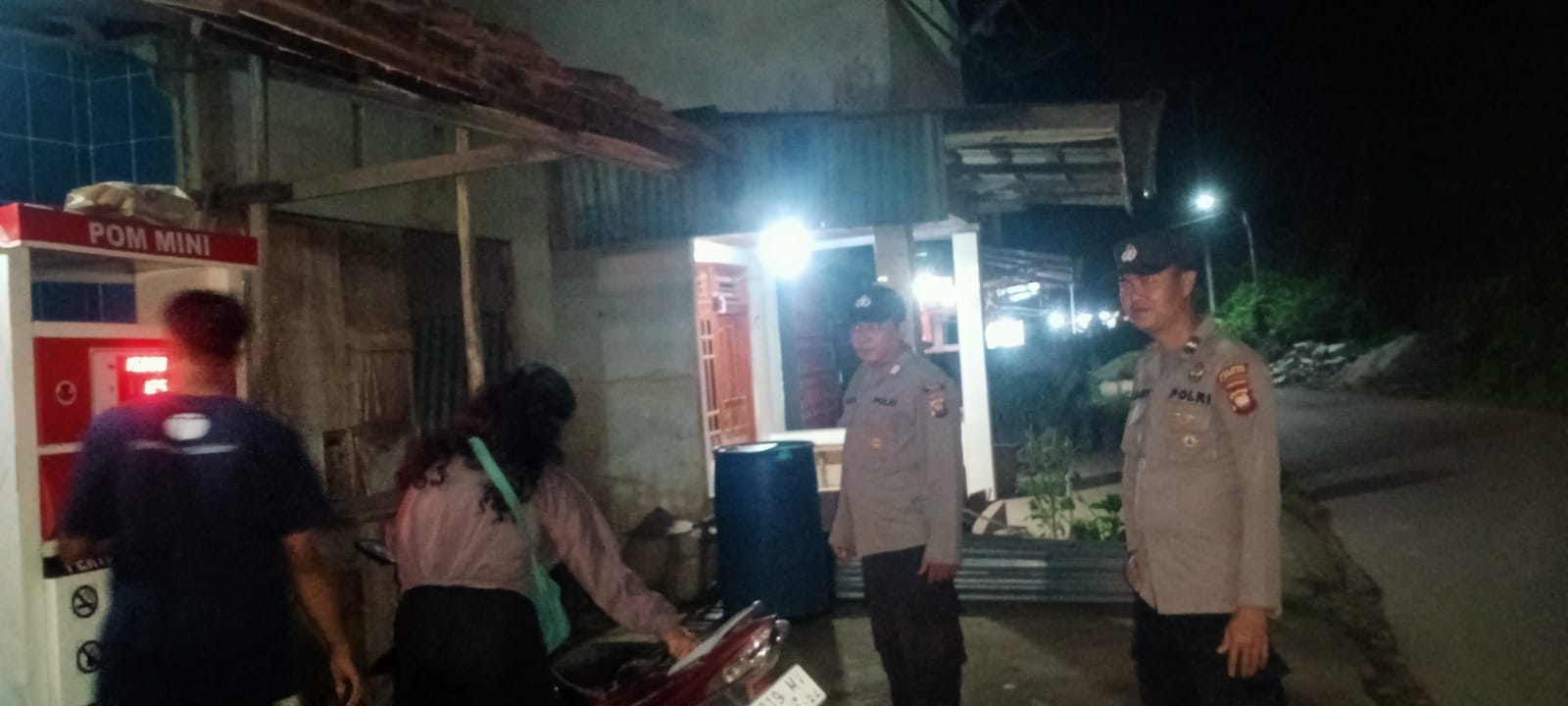 Samapta Polsek Menyuke Laksanakan Patroli Malam Antisipasi Premanisme