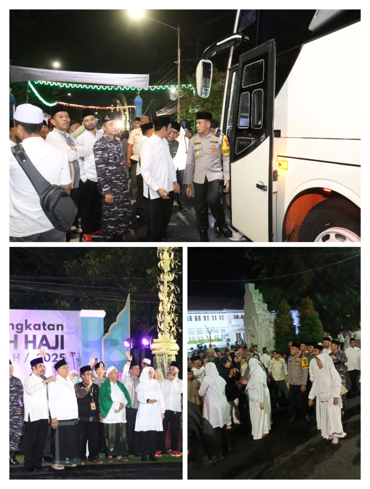 Dandim 0825 Banyuwangi Hadiri Pelepasan Jemaah Haji Sebanyak 725 calon Haji Asal Banyuwangi