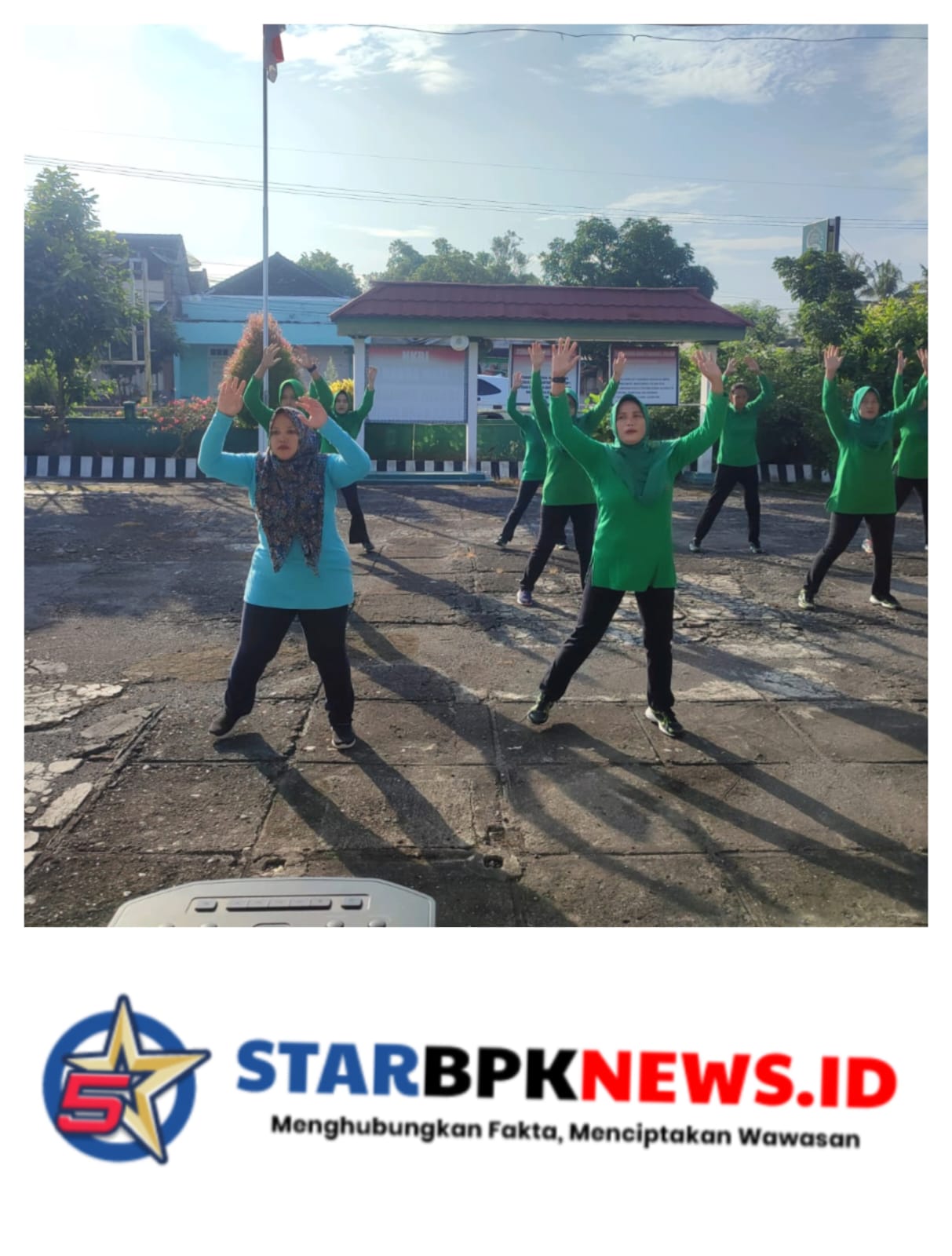Persit Ranting 19 Koramil 18 Gelar Senam Pagi Bersama Tingkatkan Kebugaran Dan Kekompakan
