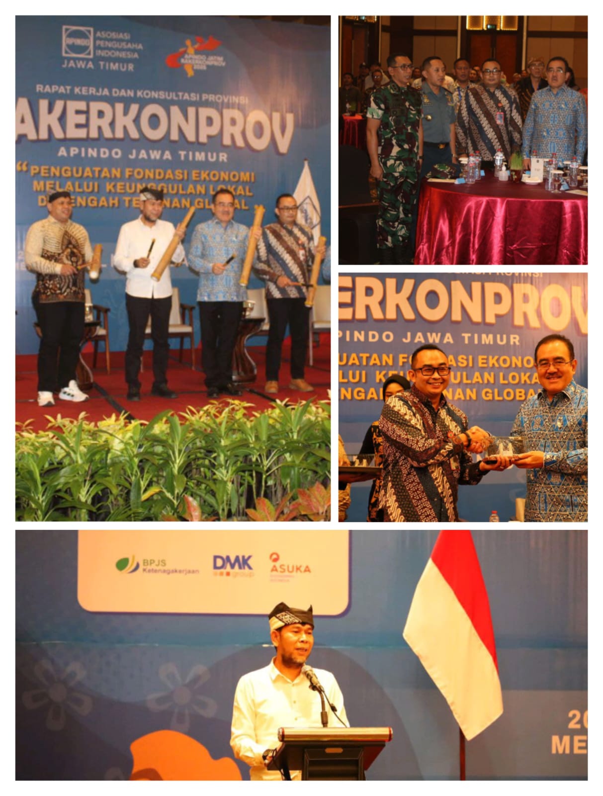 Dandim 0825/Banyuwangi Hadiri RAKERKOPROV APINDO Jatim: Dukung Penguatan Ekonomi Lokal di Tengah Tekanan Global