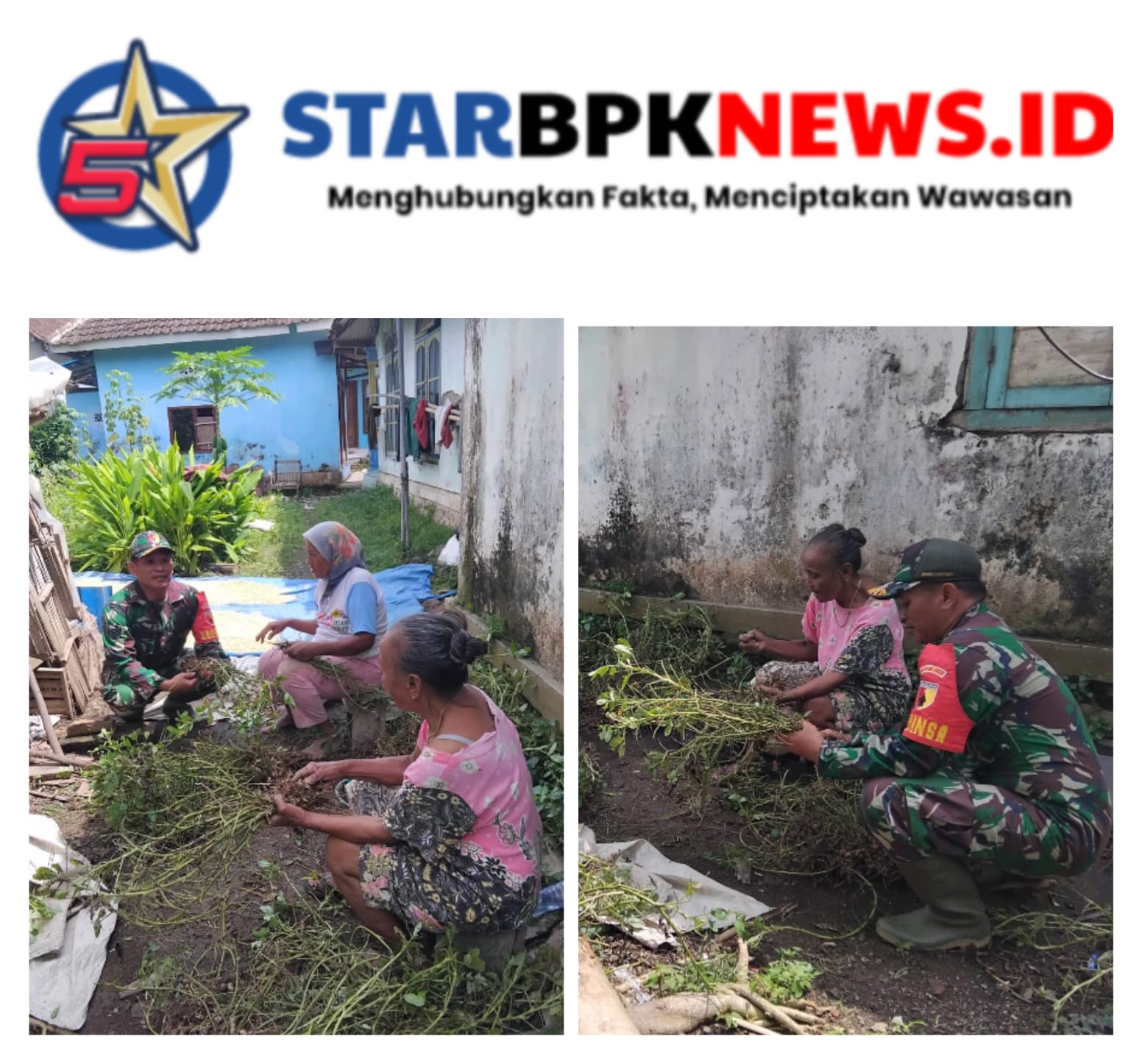 Jalin Silaturahmi Dengan Warga Binaan, Babinsa Laksanakan Giat Komsos