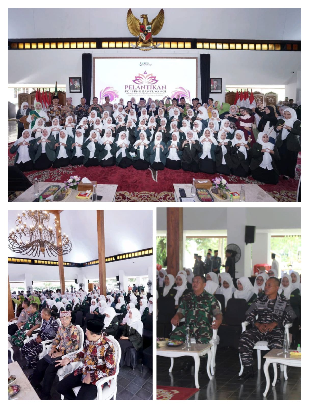 Kasdim 0825/Banyuwangi Hadiri Pelantikan PC IPPNU Banyuwangi di Pendopo Sabha Swagata Blambangan
