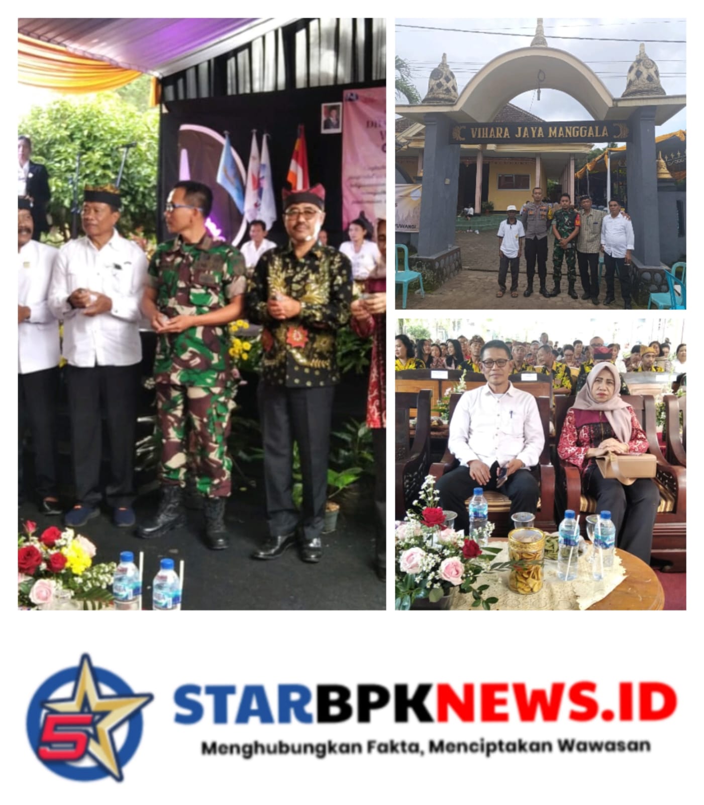 Bati Tuud Koramil 0825/06 Gambiran Hadiri Acara Dharma Santi Waisak, Perkuat Toleransi dan Kebersamaan Antar Umat Beragama