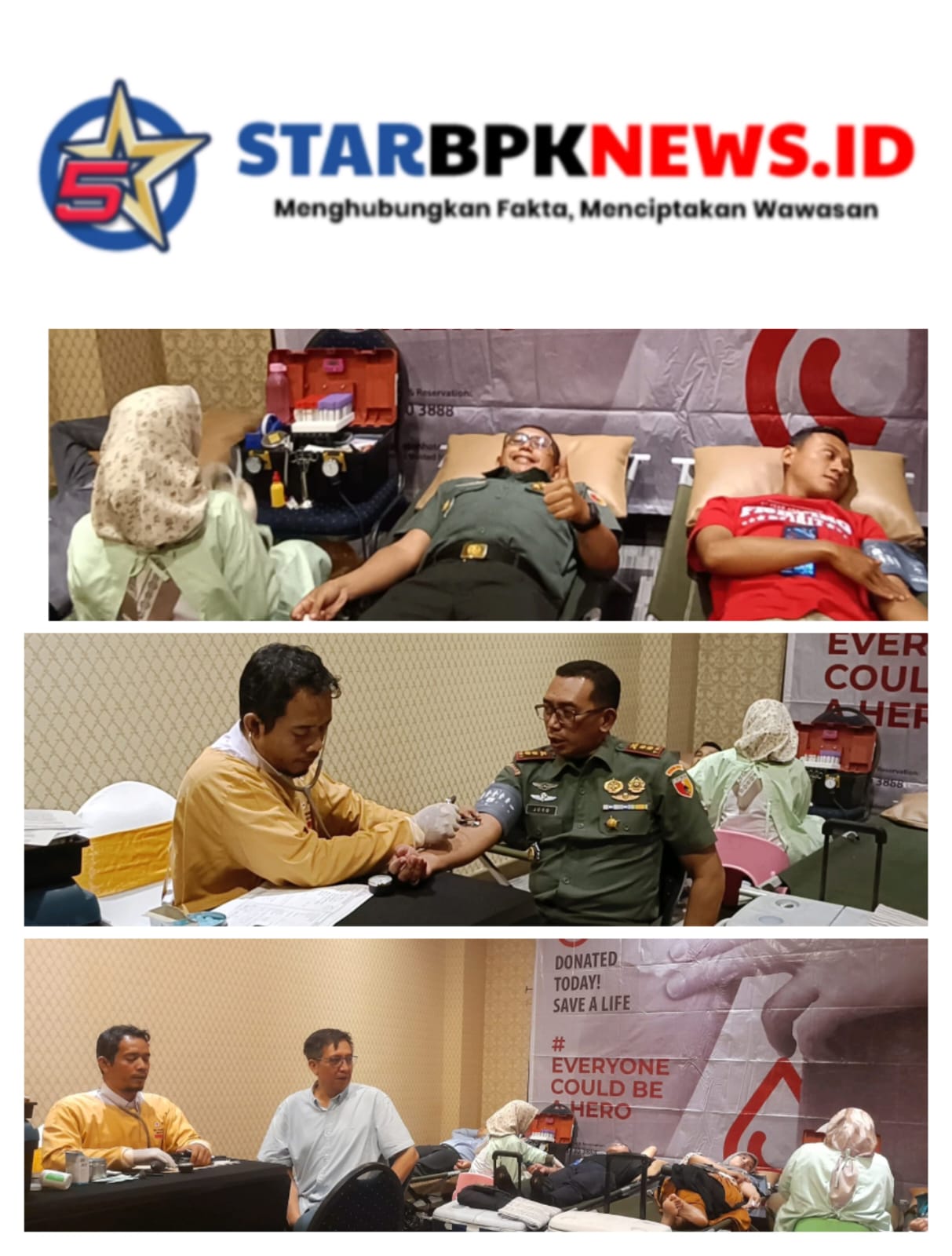 Aksi Produktif HUT Ke 7, Hotel Aston Banyuwangi Gelar Donor Darah Bersama Dandim 0825