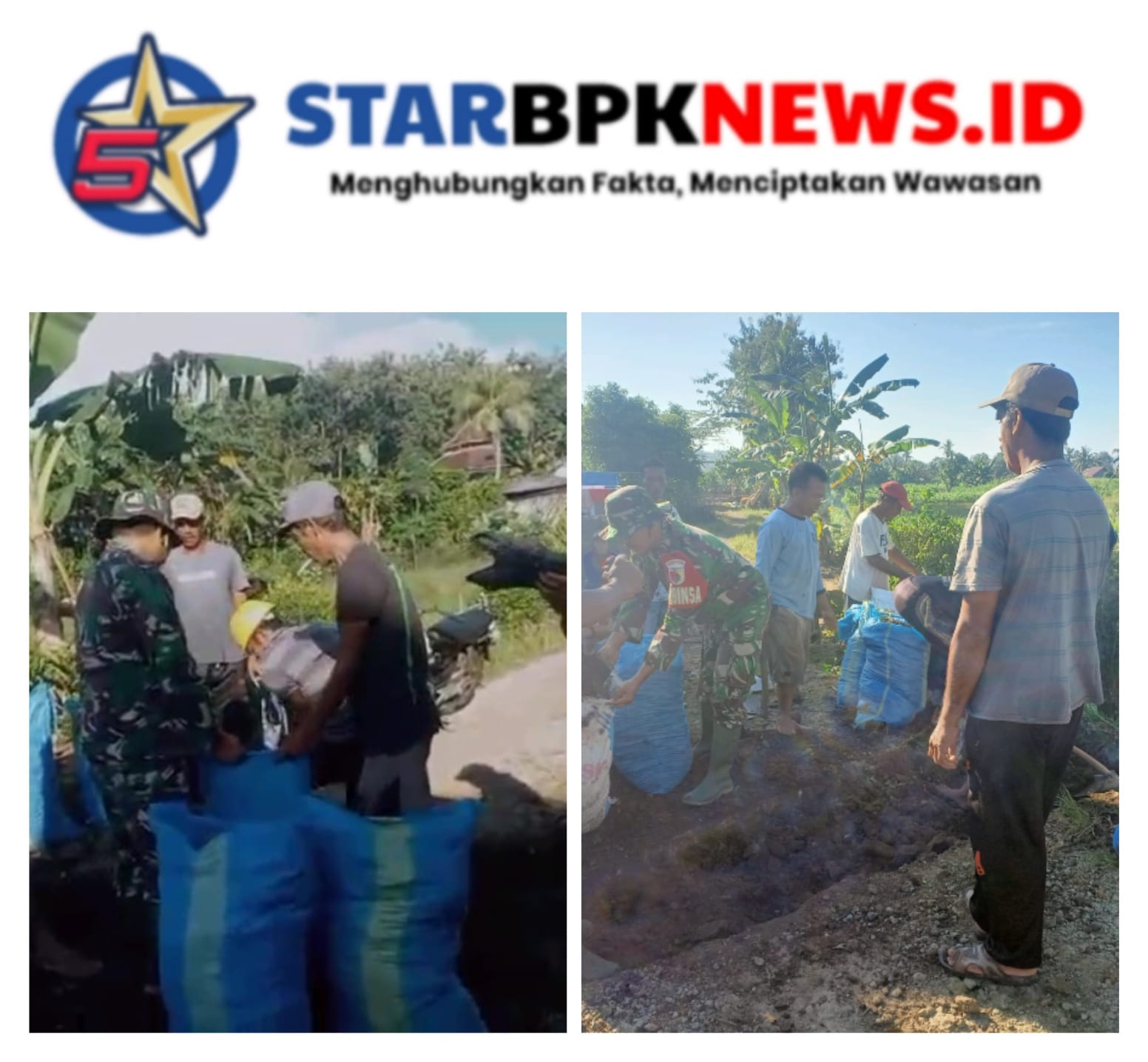 Babinsa 0825/24 Banyuwangi Produktif, Sertu Heri Budianto Bersama Warga Barurejo Perbaiki Saluran Air