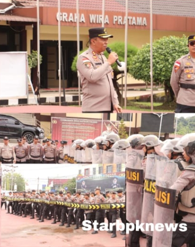 Polres Sanggau Gelar Latkatpuan Dalmas, Tegaskan Kesiapan Hadapi Hari Buruh 2025