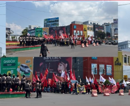 Tekankan Humanisme, 1.719 Personel Polda Lampung dan Jajaran Amankan May Day 2025