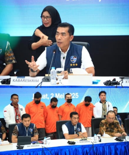 Jaringan Judi Online Bertaraf Internasional Dibongkar, Polisi Amankan Rp75 Miliar