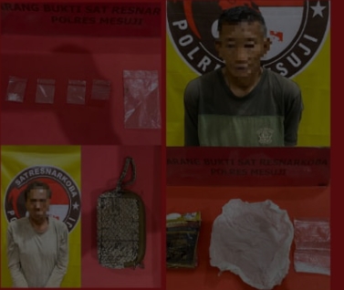 Jajaran Sat Res Narkoba Polres Mesuji Amankan Dua Pria Parubaya Yang Kedapatan Miliki Narkoba Jenis Sabu