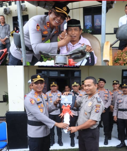 Wujud Kepedulian, Kapolres Aceh Utara Serahkan Bantuan Sepeda Motor Roda Tiga Untuk Penyandan Disabilitas