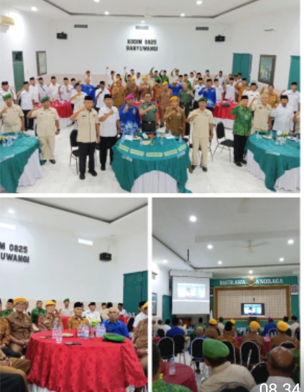 Halal Bihalal Presiden RI Bersama Purnawirawan TNI-AD dan Keluarga Besar TNI-POLRI Digelar Secara Virtual, Kodim 0825/Banyuwangi Turut Berpartisipasi