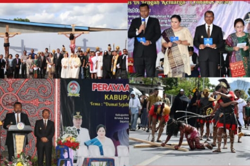 Paskah Oikumene Kabupaten Toba, Bupati Ajak Peduli Kelestarian dan Kebersihan Lingkungan