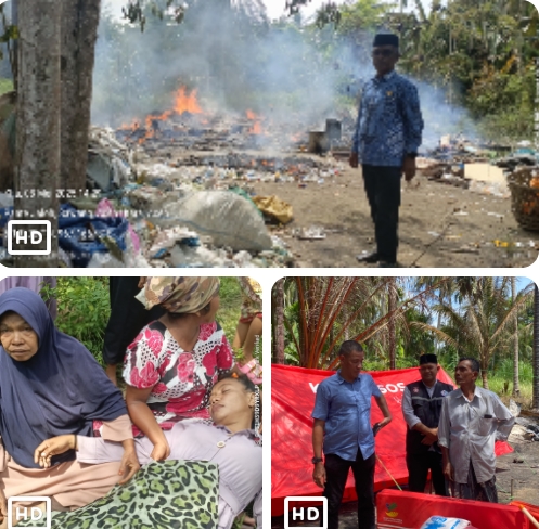Wabup Panyang Serahkan Bantuan Masa Panik untuk Korban Kebakaran di Gampong Pante Jaloh