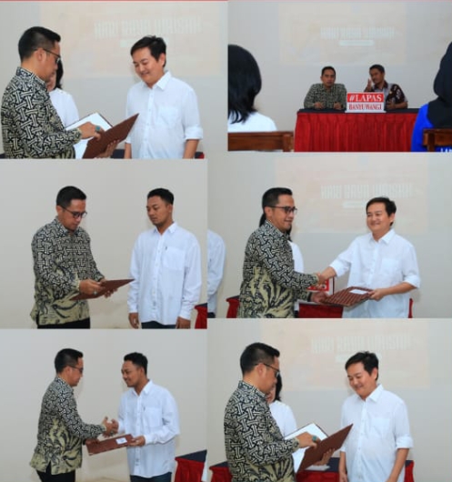 Tiga Warga Binaan Buddhis di Lapas Banyuwangi Peroleh Remisi pada Hari Raya Waisak