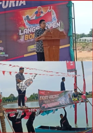 Walikota Terpilih Jeffry Sentana S Putra,.SE Membuka Secara Resmi Langsa Open Boat Race