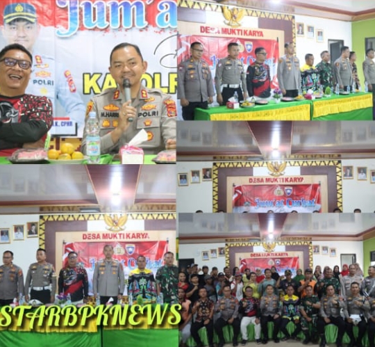 Kapolres Mesuji Gelar Jumat Curhat Bersama Masyarakat Desa Mukti Karya