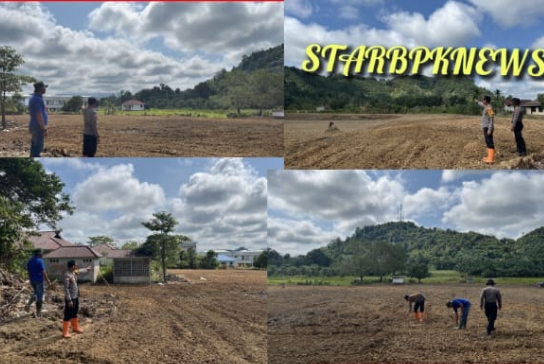 Polres Sanggau Laksanakan Penanaman Serentak Jagung Hibrida dalam Mendukung Program Ketahanan Pangan Nasional