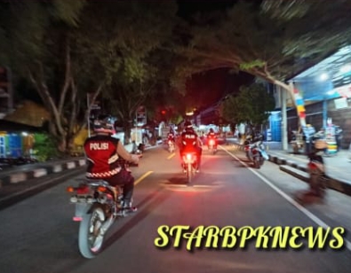 Dinginnya Malam Tak Halangi Semangat Satuan Samapta Polres Sabang Berpatroli Jaga Kamtibmas