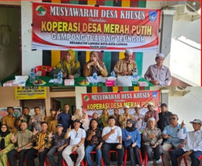 Gampong Tualang Teungoh Bentuk Koperasi Merah Putih