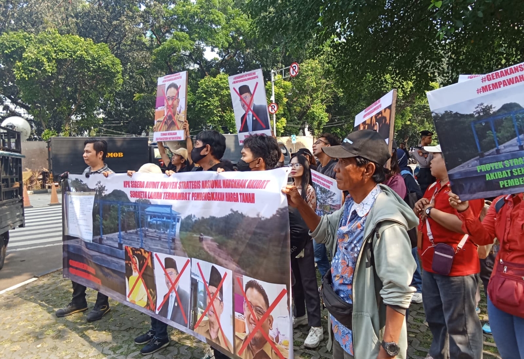 Puluhan Warga Gelar Aksi di KPK RI, Tuntut Usut Dugaan Permainan di Proyek Air Baku Kijing